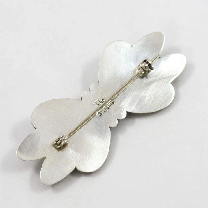Silver Butterfly Pin by Thomas Jim - Garland's