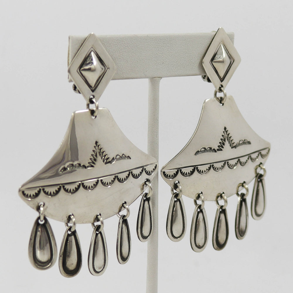 Silver Clip Earrings by Vintage Collection - Garland's
