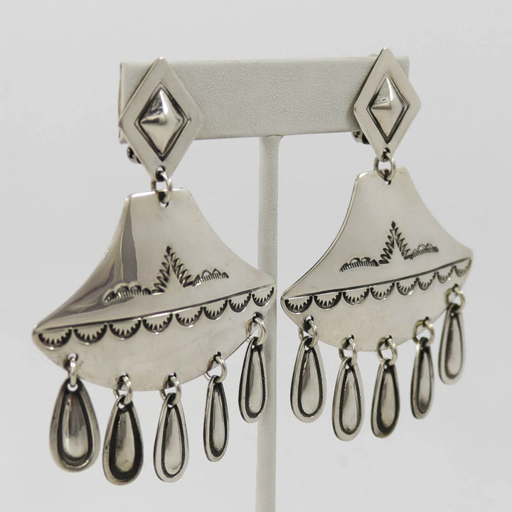 Silver Clip Earrings by Vintage Collection - Garland's