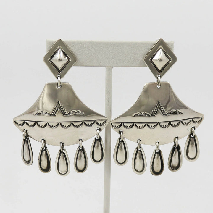 Silver Clip Earrings by Vintage Collection - Garland's