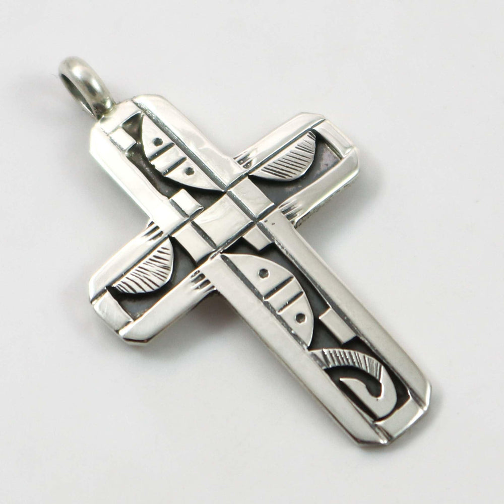 Silver Cross Pendant by Peter Nelson - Garland's