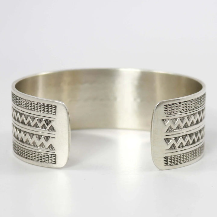 Silver Cuff by Gilbert Begay - Garland's
