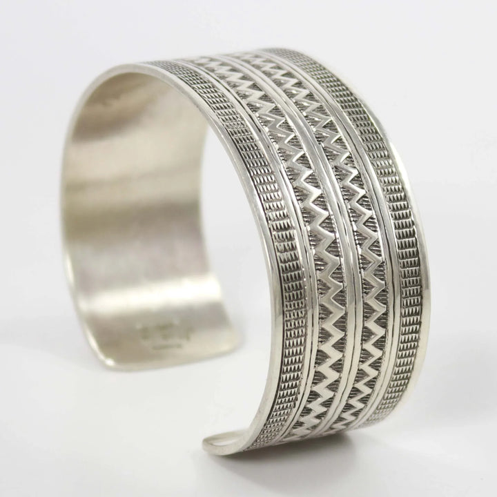 Silver Cuff by Gilbert Begay - Garland's
