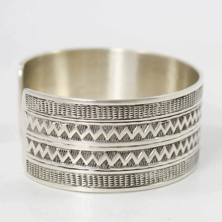 Silver Cuff by Gilbert Begay - Garland's