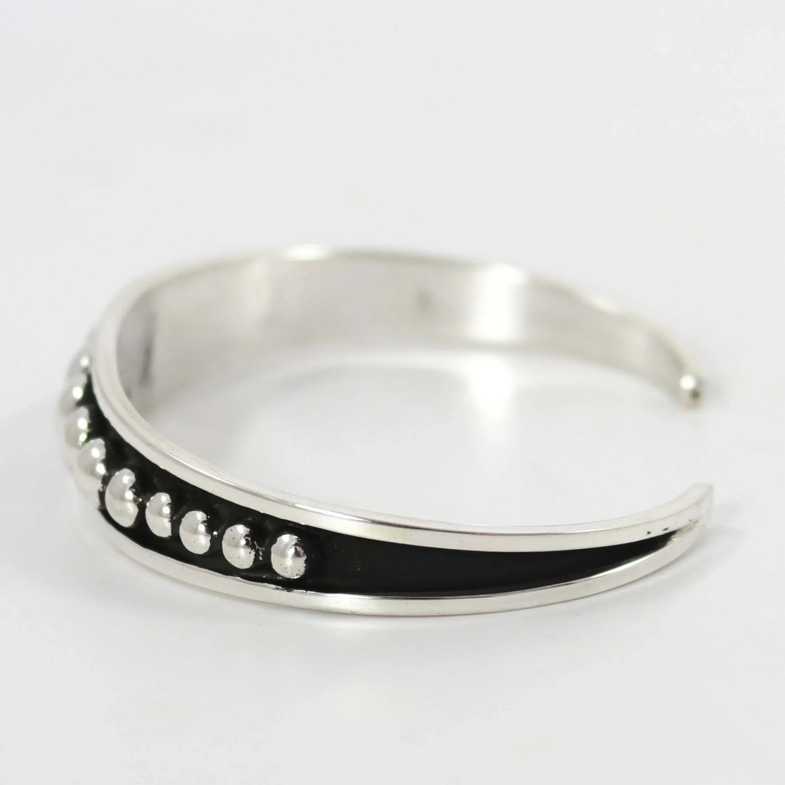 Silver Cuff by Johnathan Nez - Garland's