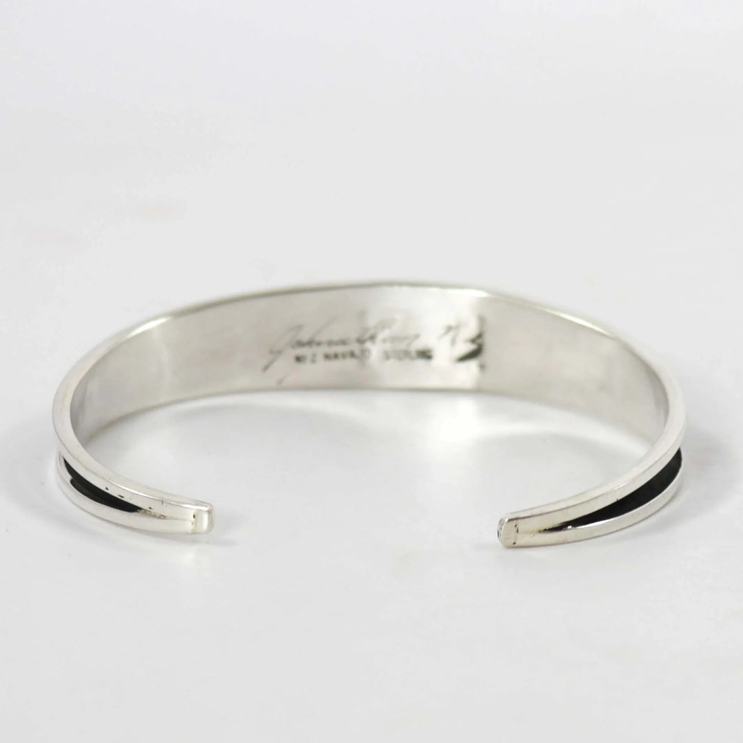 Silver Cuff by Johnathan Nez - Garland's