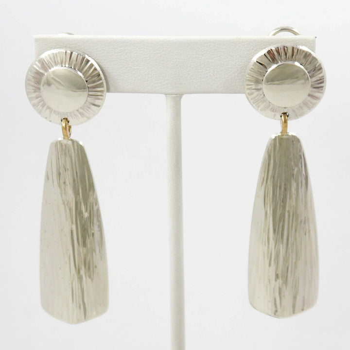 Silver Dangle Earrings by Duane Maktima - Garland's