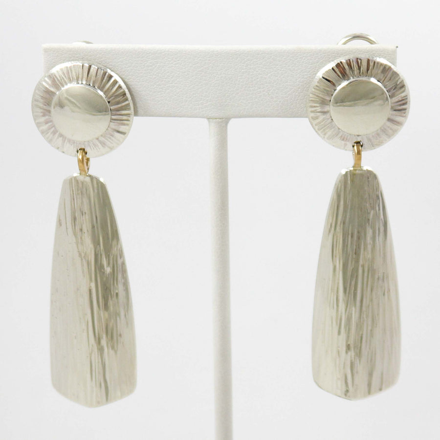 Silver Dangle Earrings by Duane Maktima - Garland's