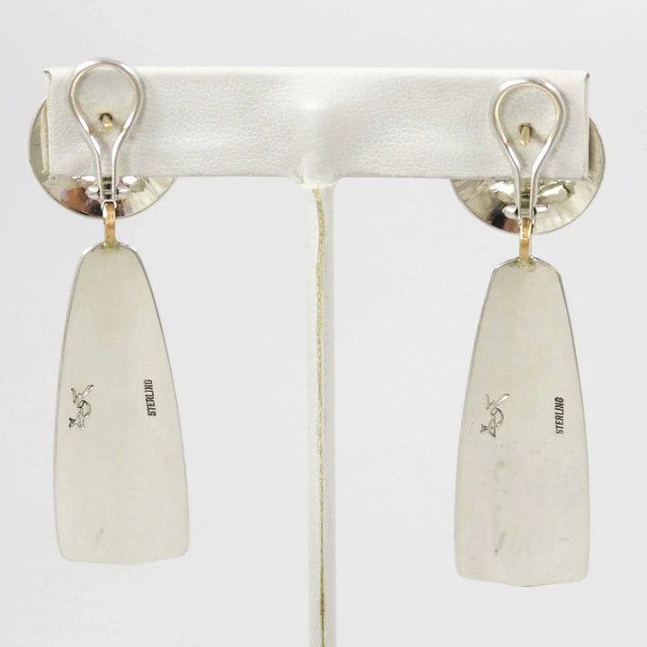 Silver Dangle Earrings by Duane Maktima - Garland's