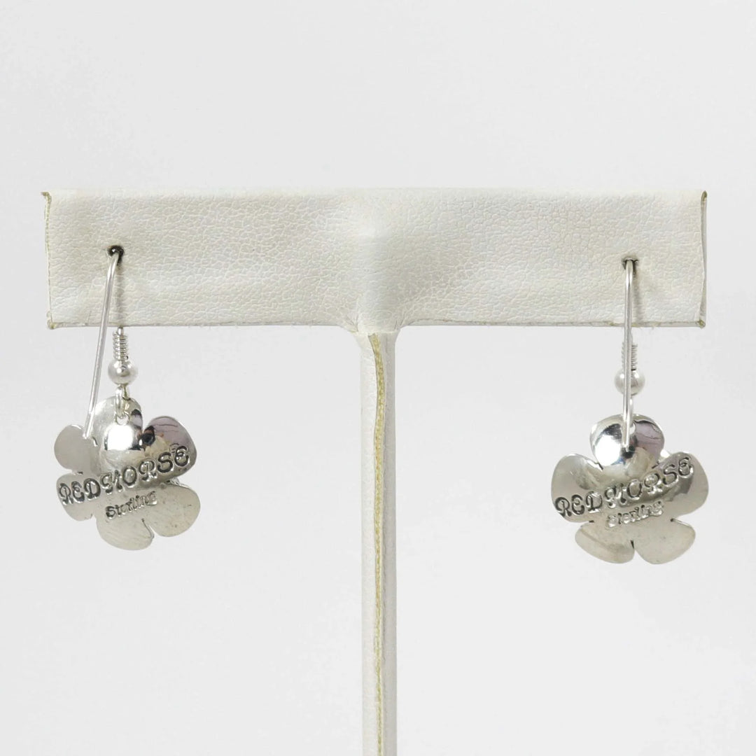 Silver Flower Earrings by Anthony Redhorse - Garland's