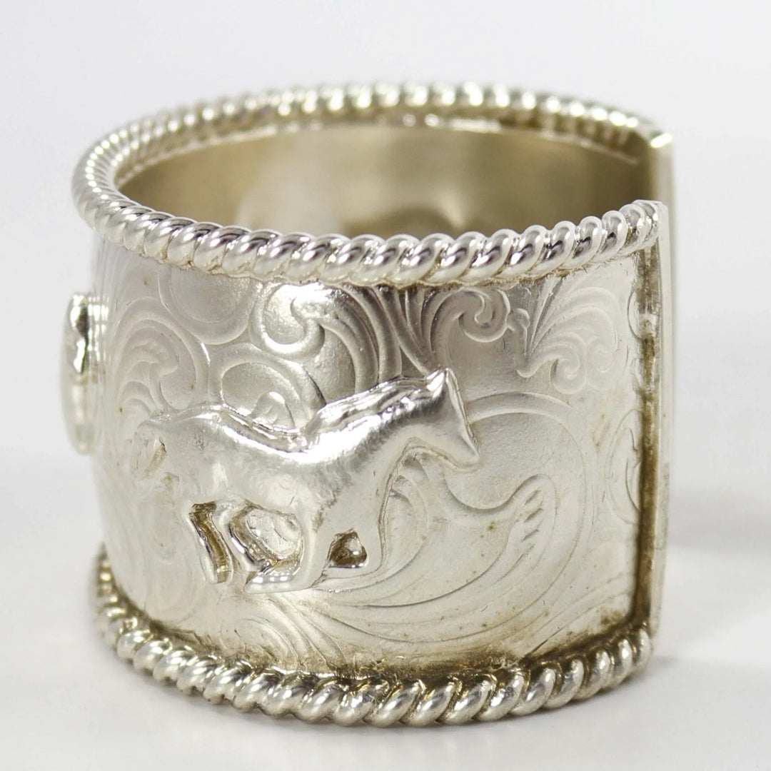 Silver Horse Cuff by Al Joe - Garland's
