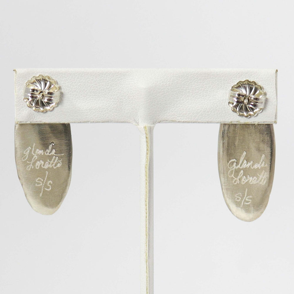 Silver Leaf Earrings by Glenda Loretto - Garland's