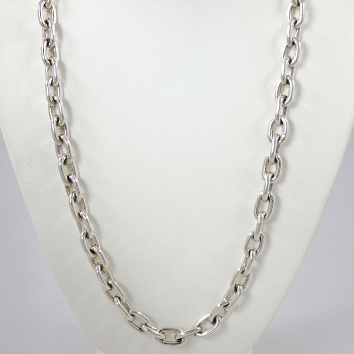 Silver Link Necklace by Anthony Redhorse - Garland's