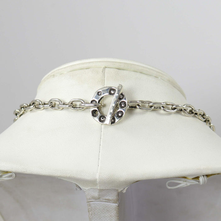 Silver Link Necklace by Anthony Redhorse - Garland's