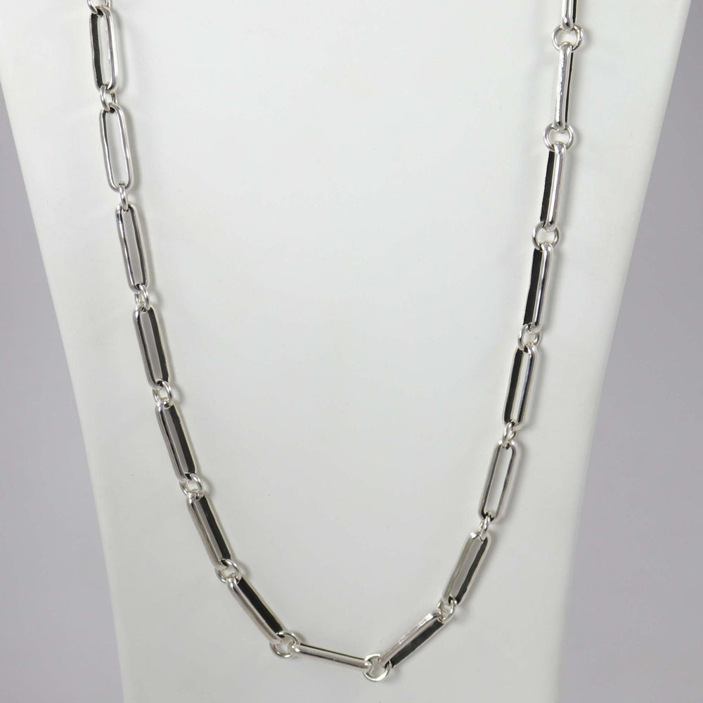 Silver Link Necklace by Justin Benally - Garland's