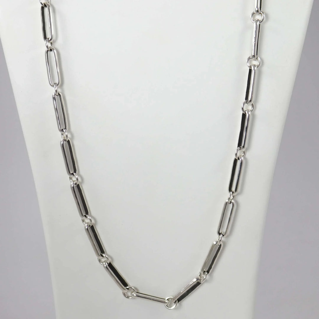 Silver Link Necklace by Justin Benally - Garland's