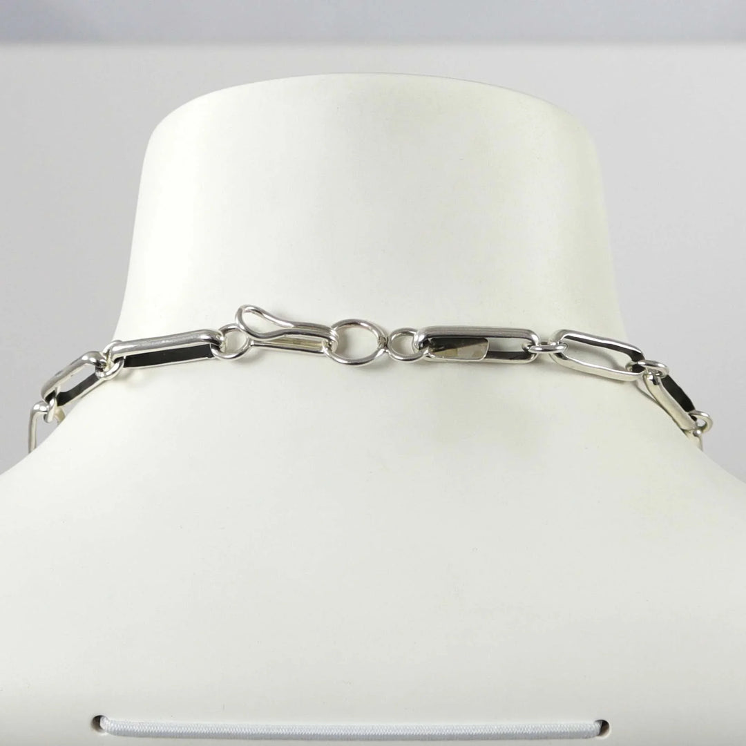 Silver Link Necklace by Justin Benally - Garland's