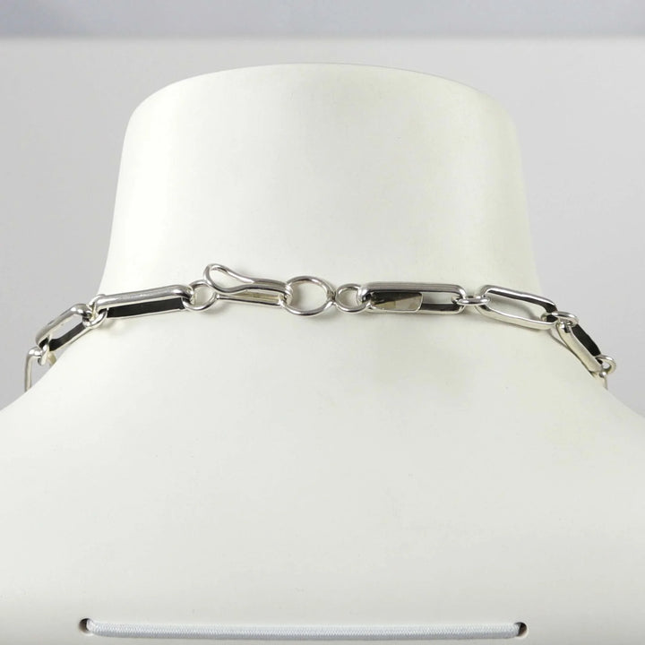 Silver Link Necklace by Justin Benally - Garland's