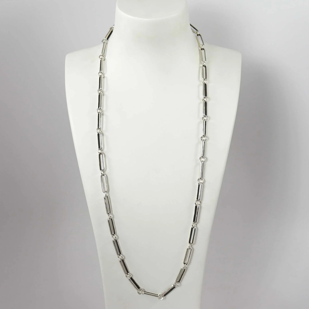 Silver Link Necklace by Justin Benally - Garland's