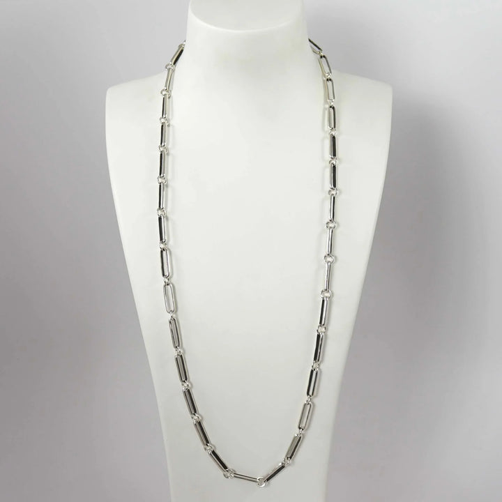 Silver Link Necklace by Justin Benally - Garland's