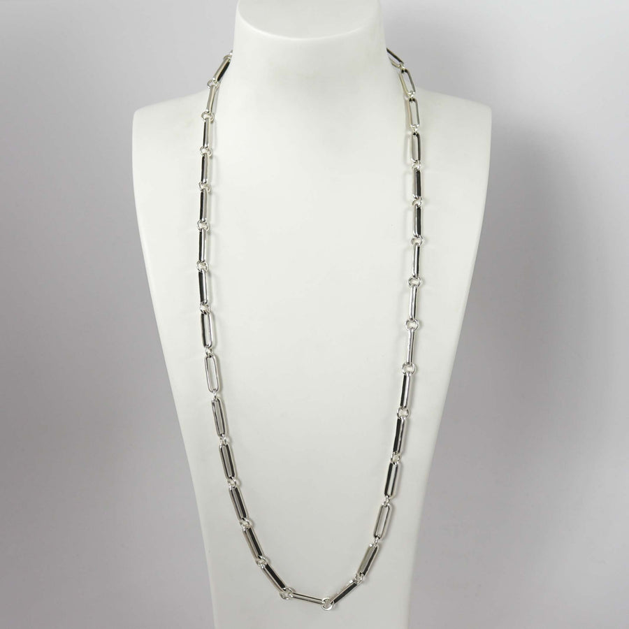 Silver Link Necklace by Justin Benally - Garland's
