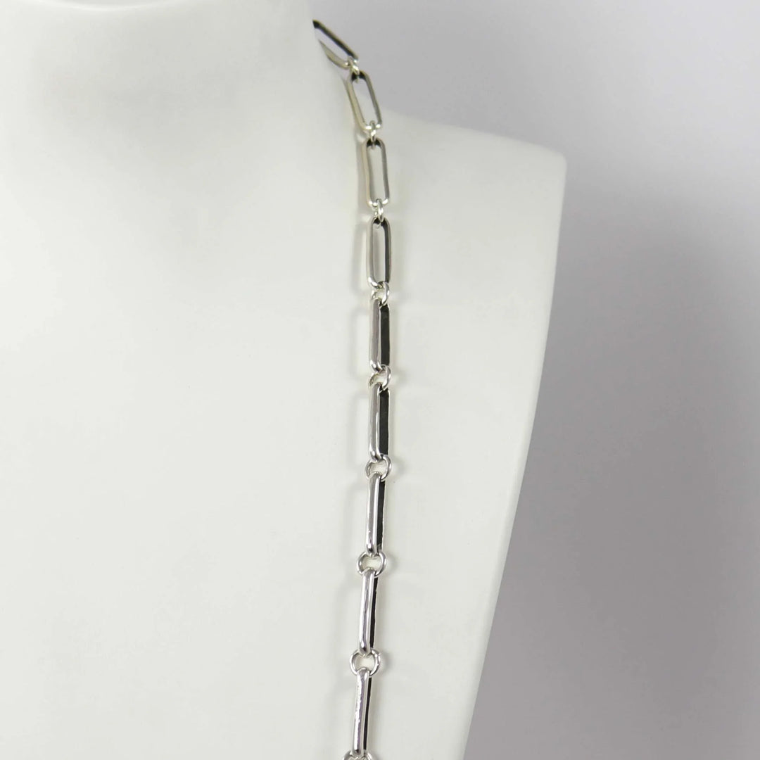 Silver Link Necklace by Justin Benally - Garland's
