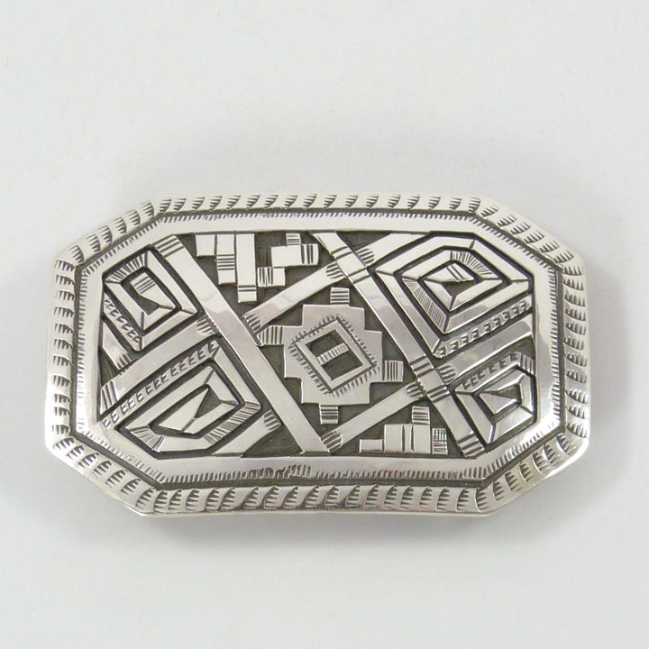 Silver Overlay Buckle by Peter Nelson - Garland's