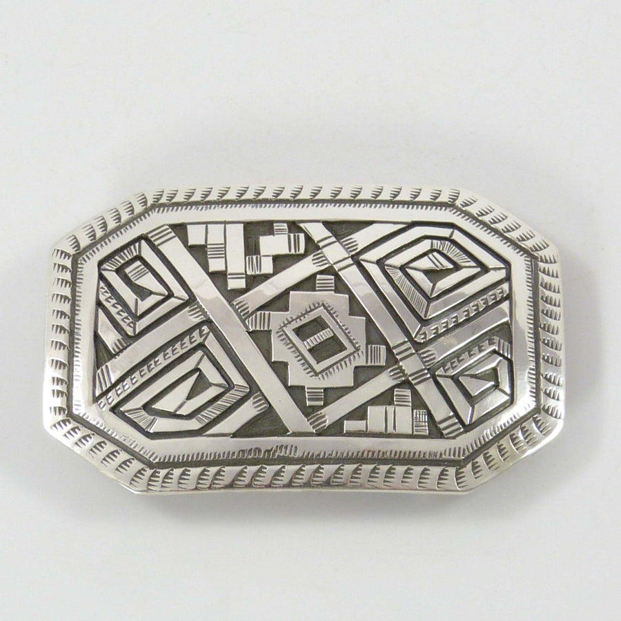 Silver Overlay Buckle by Peter Nelson - Garland's