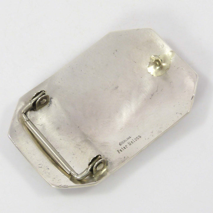 Silver Overlay Buckle by Peter Nelson - Garland's