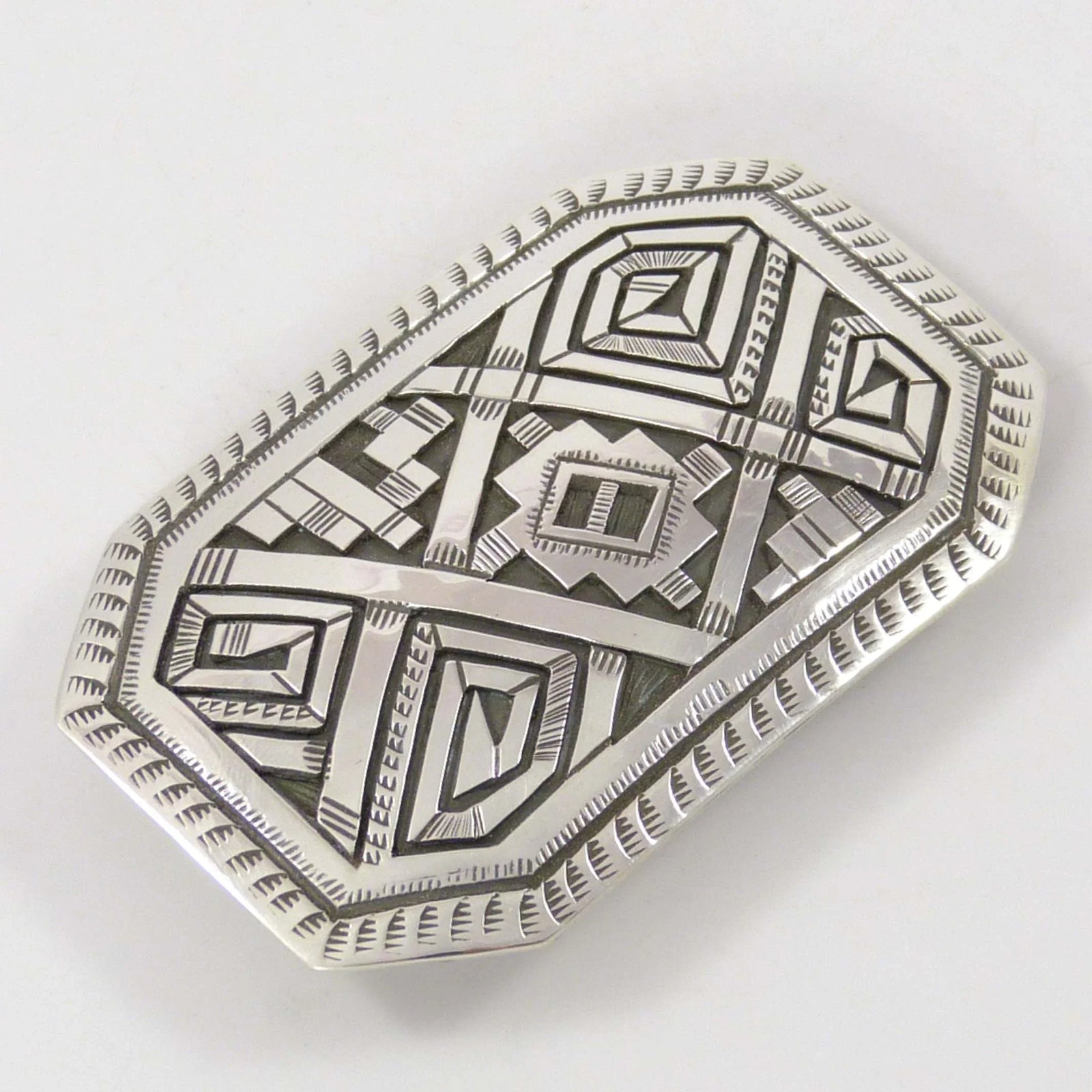 Silver Overlay Buckle by Peter Nelson - Garland's