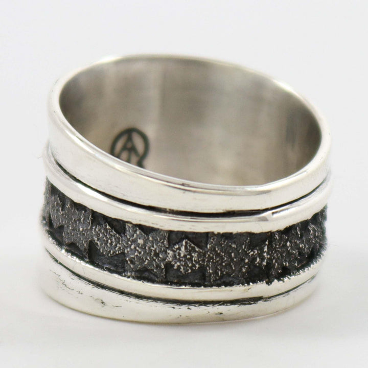 Silver Overlay Ring by Al Joe - Garland's