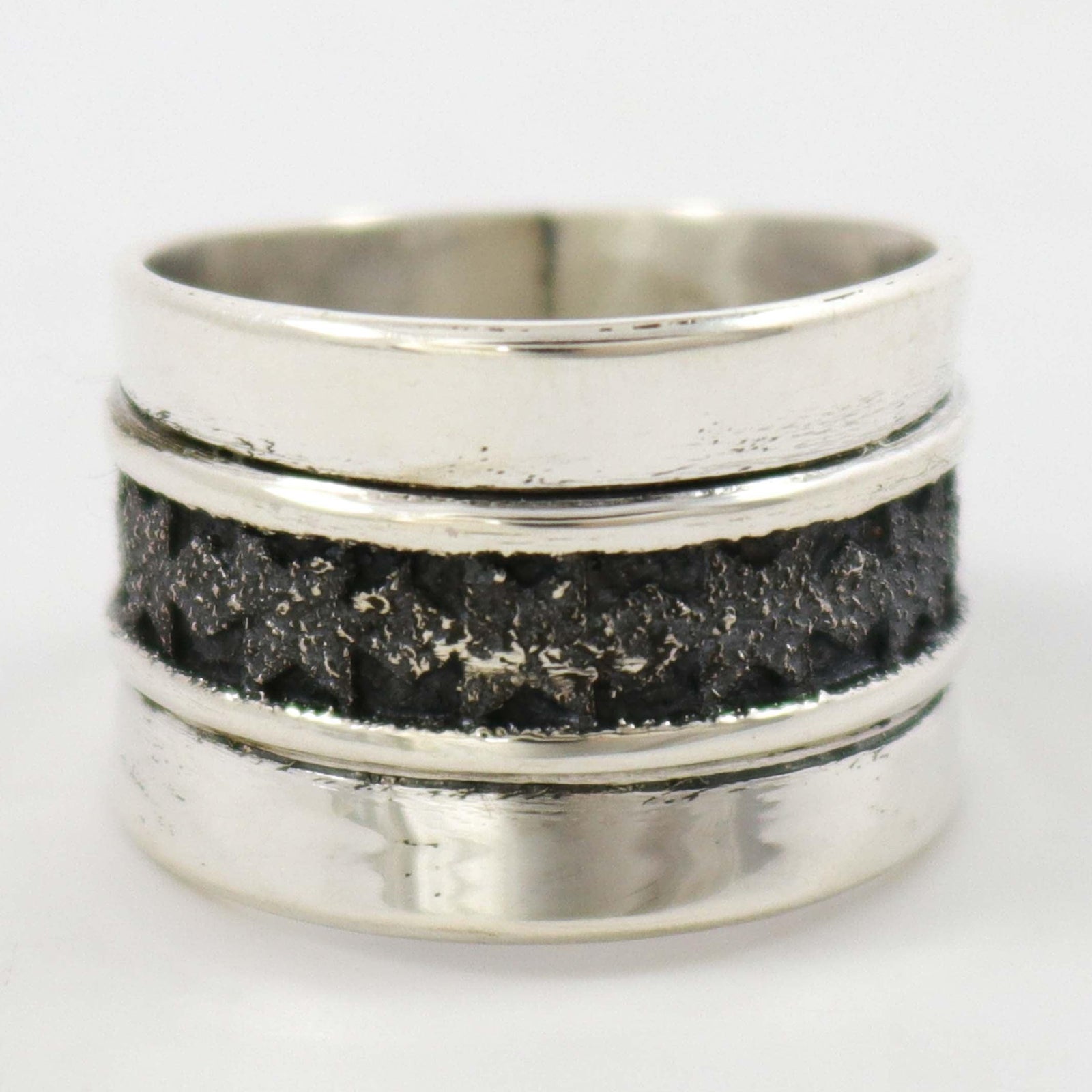 Silver Overlay Ring by Al Joe - Garland's
