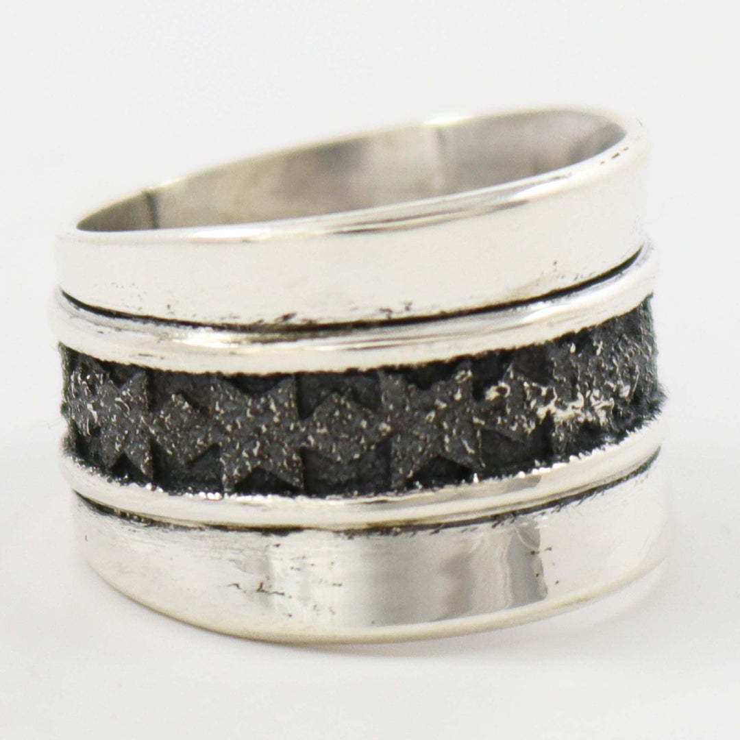 Silver Overlay Ring by Al Joe - Garland's