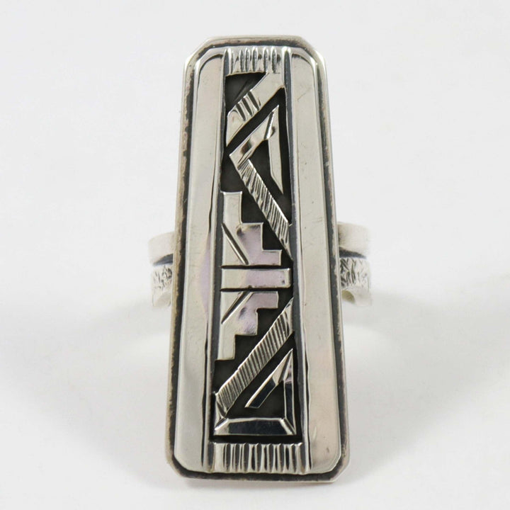 Silver Overlay Ring by Peter Nelson - Garland's