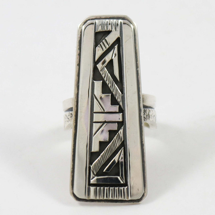 Silver Overlay Ring by Peter Nelson - Garland's