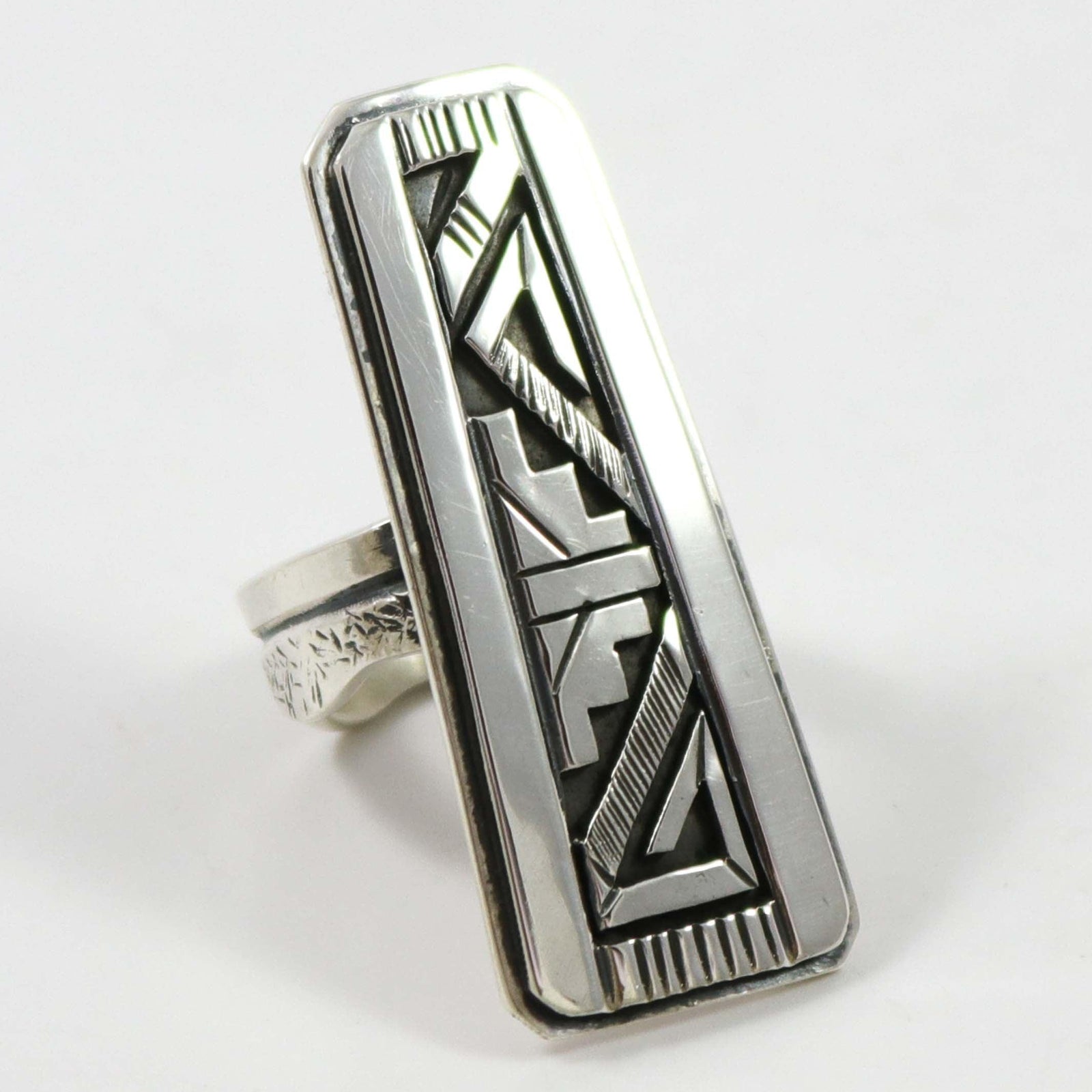 Silver Overlay Ring by Peter Nelson - Garland's