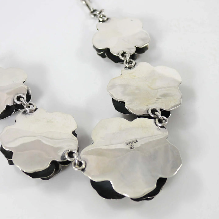 Silver Rose Necklace by Federico - Garland's