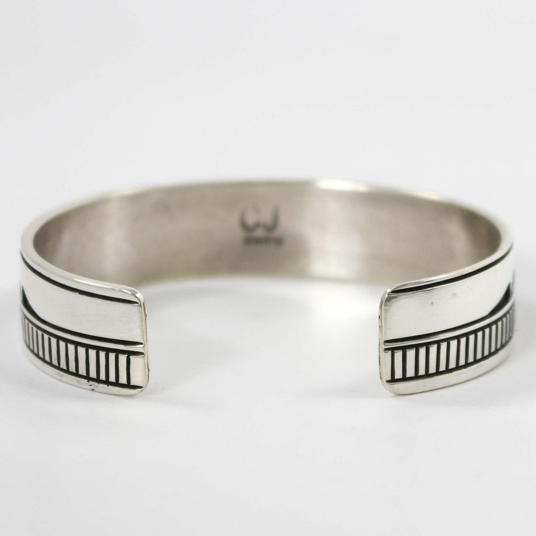 Silver Stamped Cuff by Charlie John - Garland's