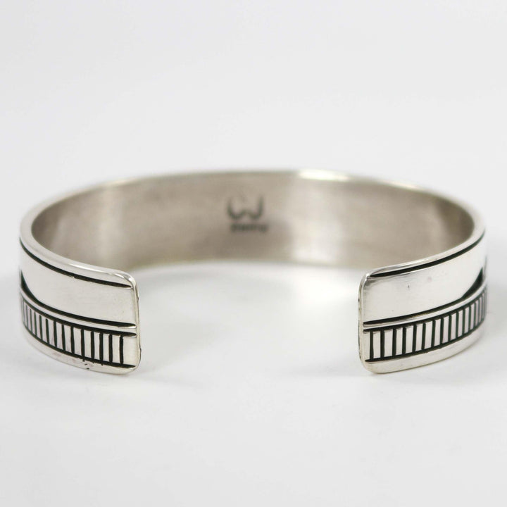 Silver Stamped Cuff by Charlie John - Garland's