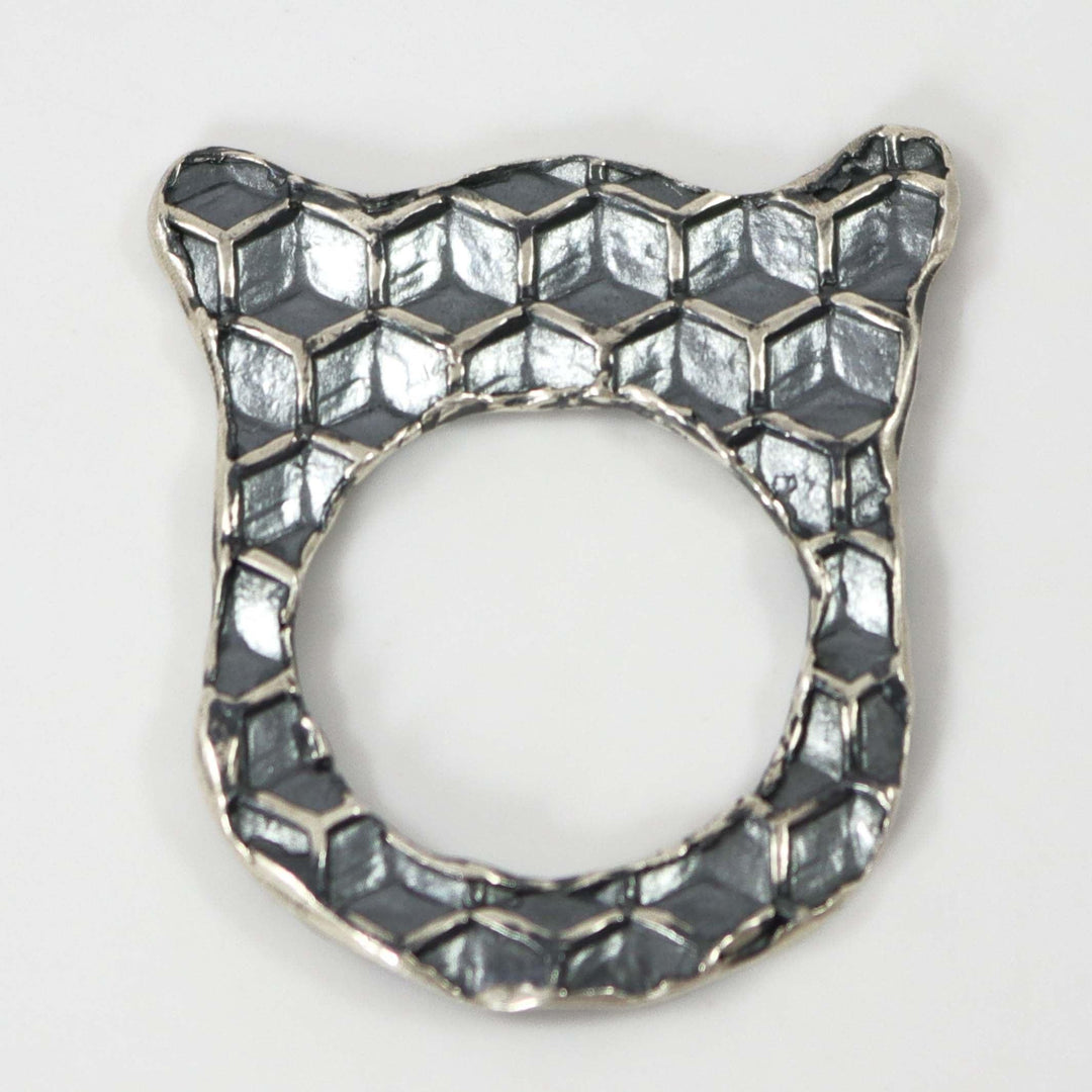 Silver Tableta Ring by Glenda Loretto - Garland's
