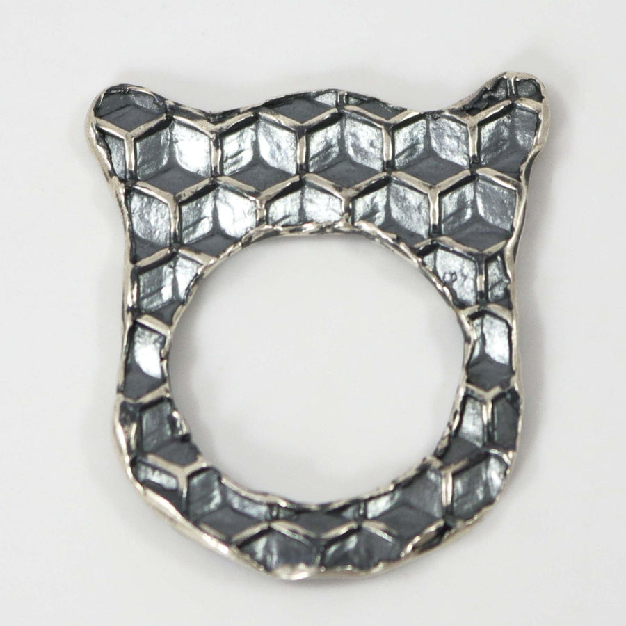 Silver Tableta Ring by Glenda Loretto - Garland's
