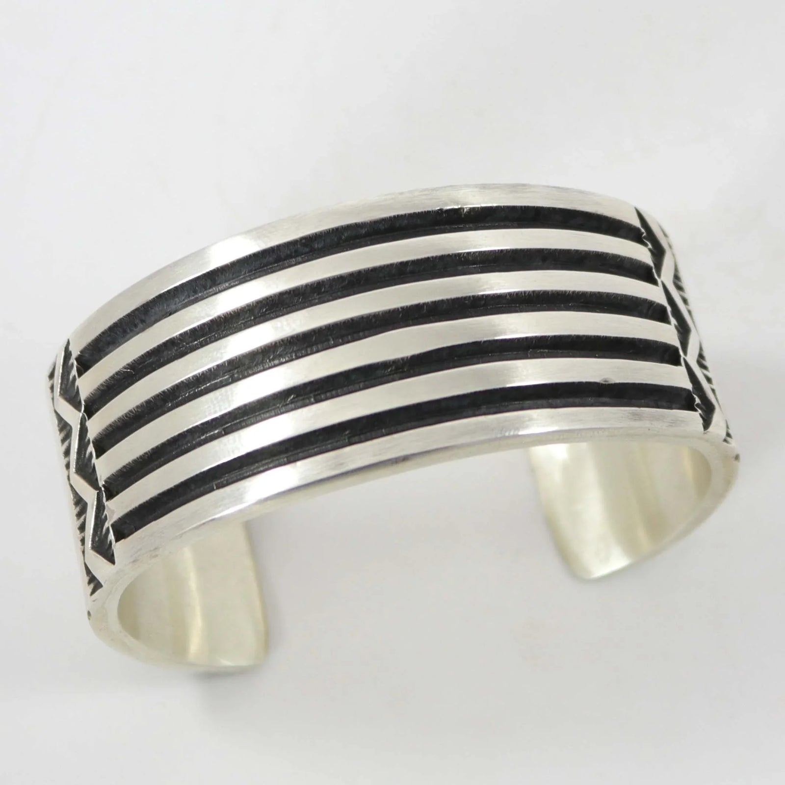 Silver Tracks Cuff by Elvira Bill - Garland's