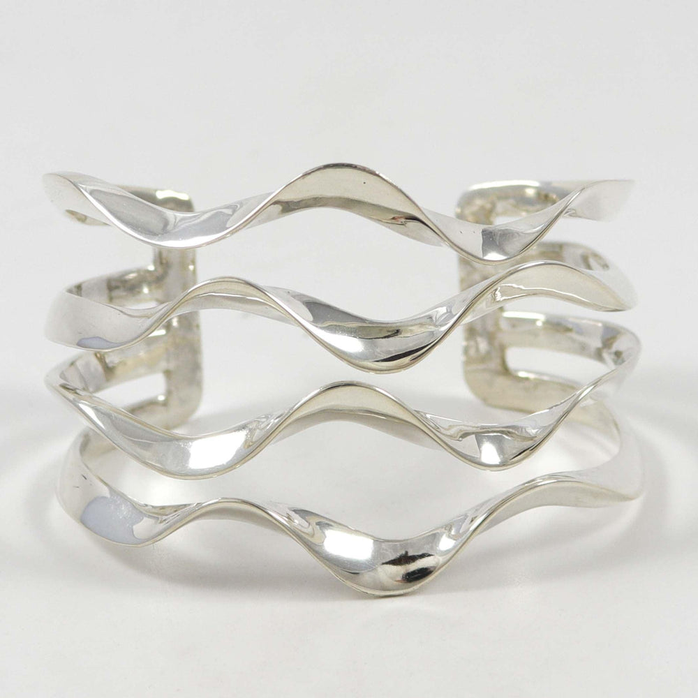 Silver Wave Cuff by Melanie and Michael Lente - Garland's