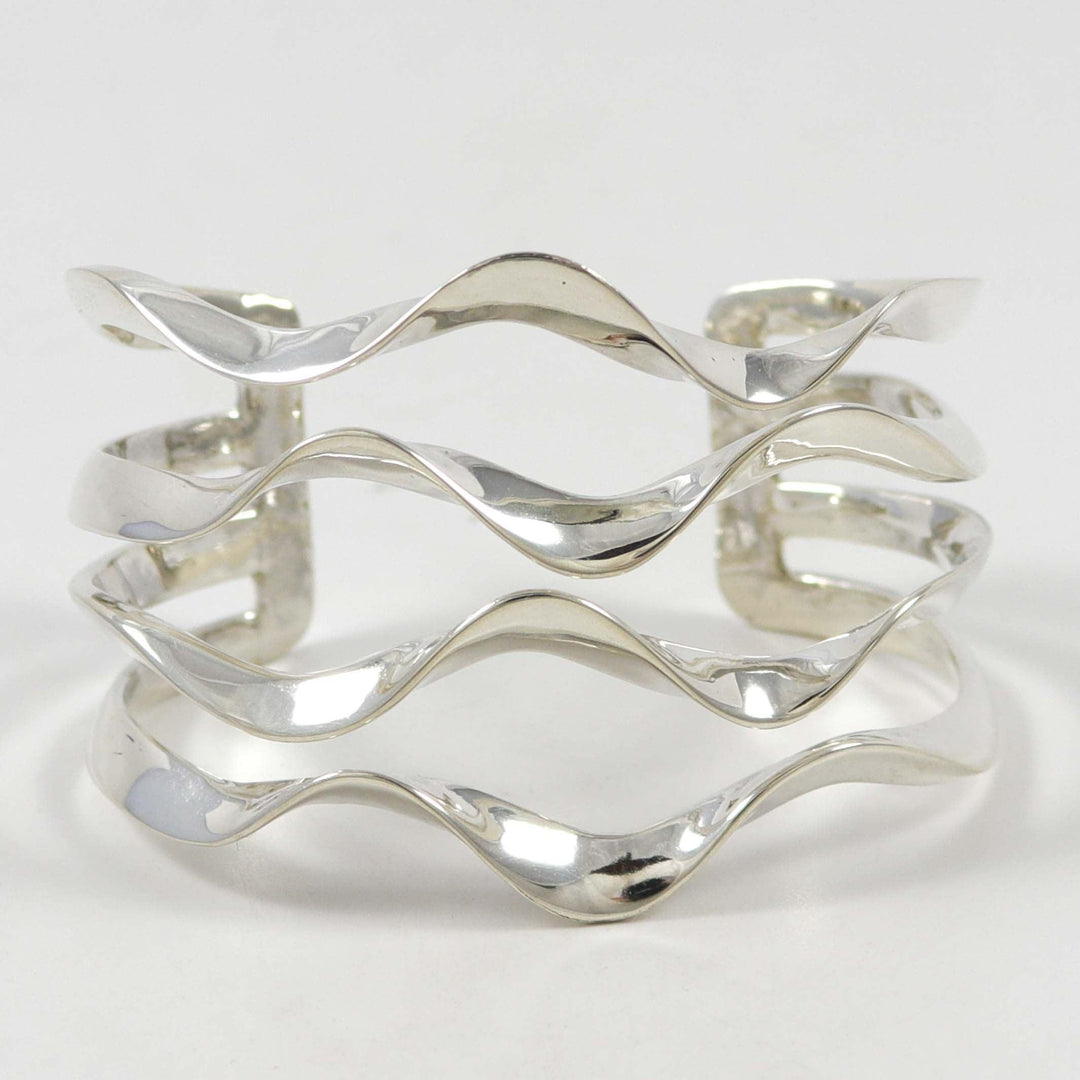 Silver Wave Cuff by Melanie and Michael Lente - Garland's