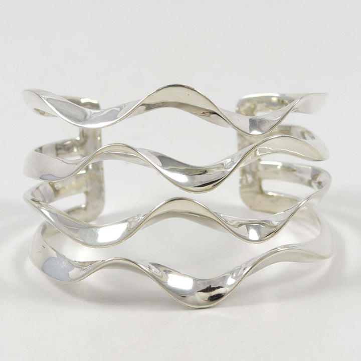 Silver Wave Cuff by Melanie and Michael Lente - Garland's