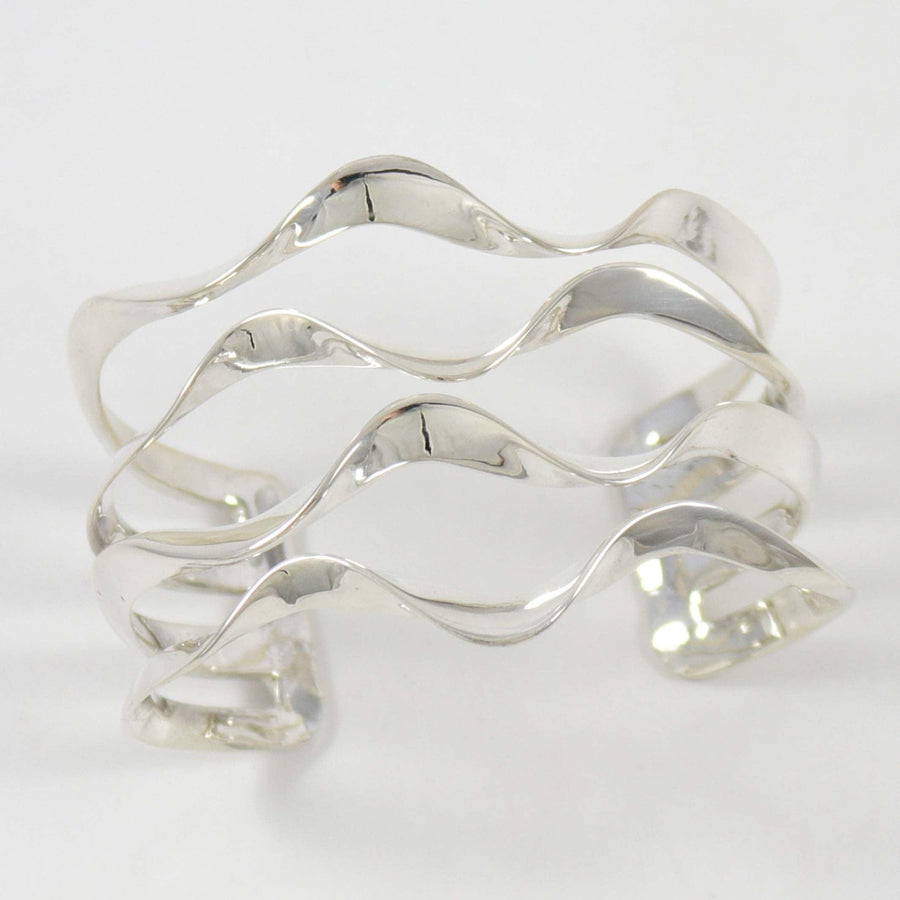 Silver Wave Cuff by Melanie and Michael Lente - Garland's