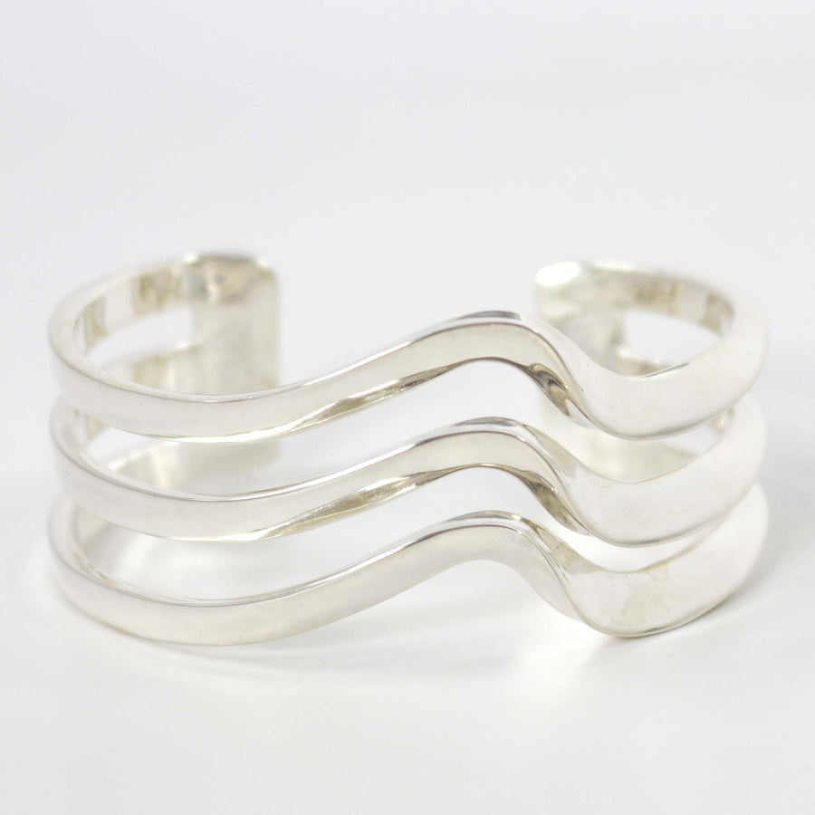 Silver Wave Cuff by Melanie and Michael Lente - Garland's