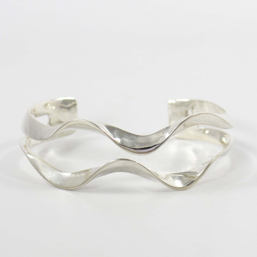 Silver Wave Cuff by Melanie and Michael Lente - Garland's