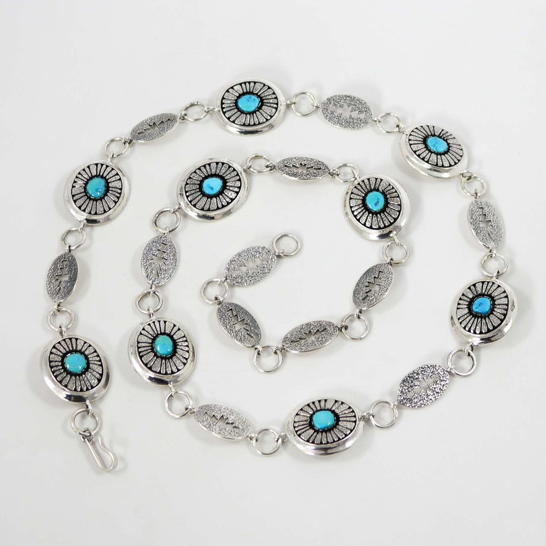 Sleeping Beauty Concho Belt by Al Joe - Garland's