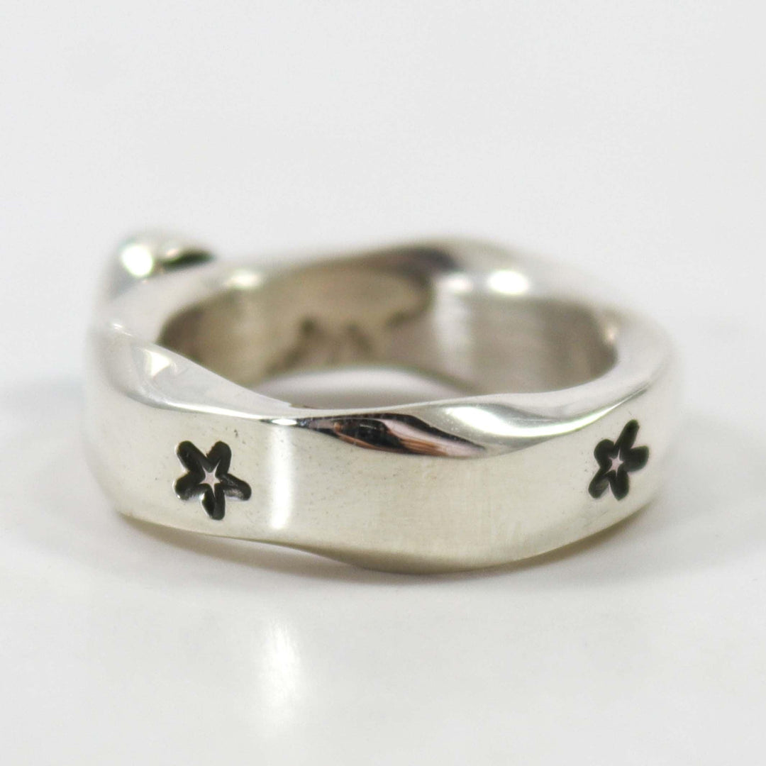 Sleeping Beauty Turquoise Ring by Waddie Crazyhorse - Garland's